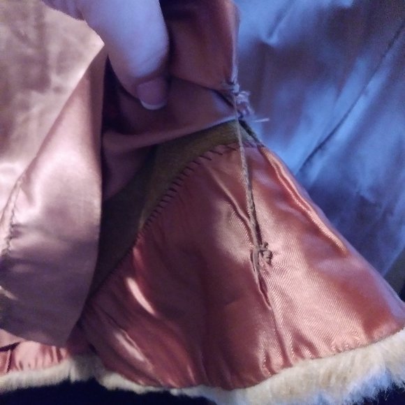 Vintage 60s Lilli Ann Suede/Faux Fur Belted Coat - Picture 14 of 16